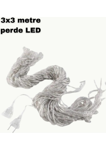 3x3 LED Işık Perdesi Şelale Iç Dış Mekân Dekorasyonu