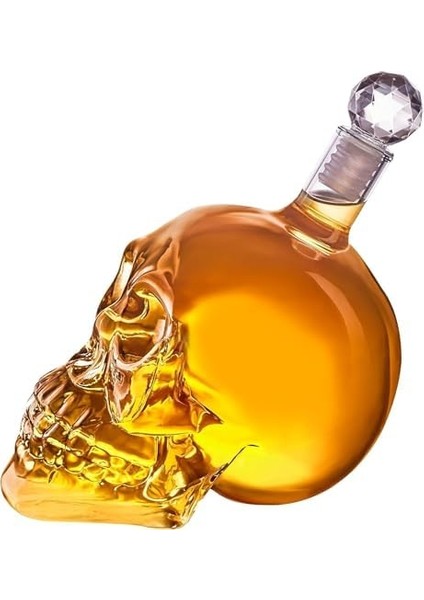 Crystal Kuru Kafa Cam Şişe El Yapımı Kuru Kafa Sürahi Içki Şişesi (1000 Ml) fiyatları