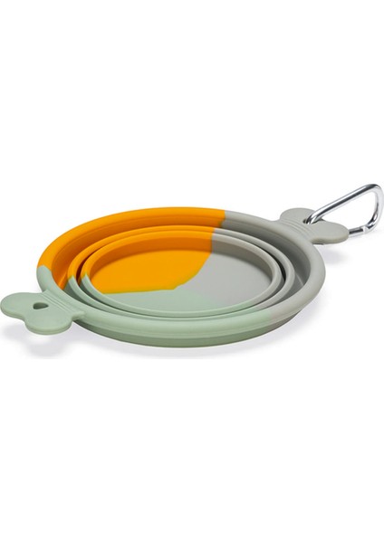 Nrzsnt Beeztees Köpek Mama ve Su Kabı, Teleskopik, Turuncu, Silikon, 15,5cm, 750ML fırsatları