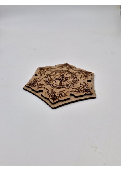 Ahşap Dekoratif Korsan Temalı Bardak Altlığı 1 Adet fırsatları