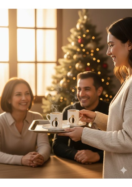 Fine Living Black-White Pumpkin 8 Parça 4 Kişilik Kahve Fincanı modelleri