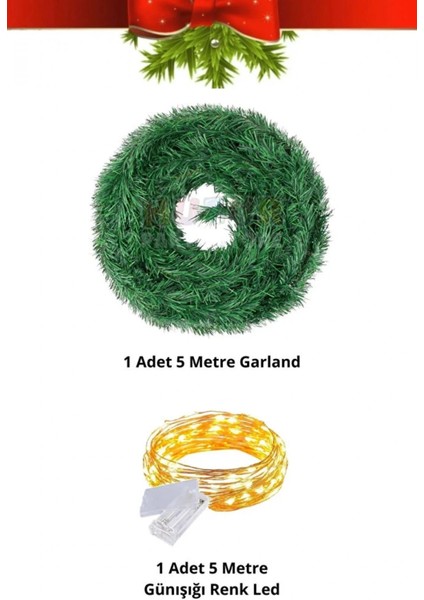 Özel Seri Gürleştirici Dekor Şerit Günışığı Ledli Çam Ağacı Yeni Yıl Yılbaşı Süsü Işıklı Garland fiyatları