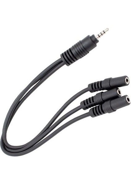Kulaklık Mikrofon Çoklayıcı 3 Port 3.5 mm Splitter Çevirici Dönüştürücü PM-4871