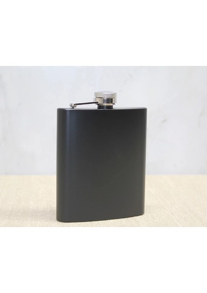 Buğz Tekli Siyah 7 Oz Matara ALK3896