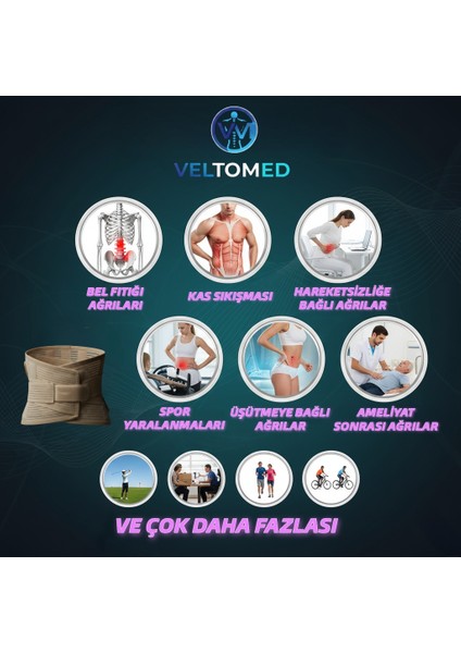 Çelik Balenli Lumbostad 26CM Korse, Ortopedik Korse, Bel Korsesi, Skolyoz, Fıtık indirimleri