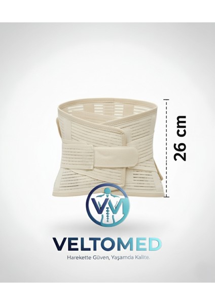 Çelik Balenli Lumbostad 26CM Korse, Ortopedik Korse, Bel Korsesi, Skolyoz, Fıtık