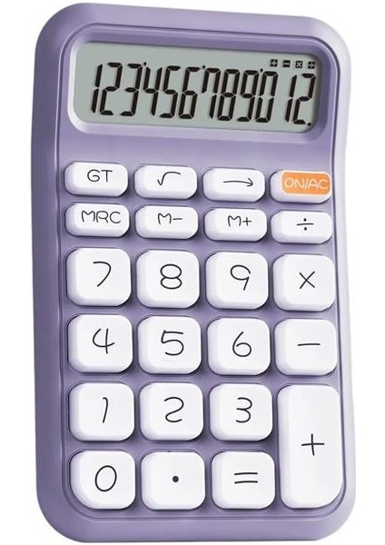 PM-25411 Mor 12 Haneli Hesap Makinesi