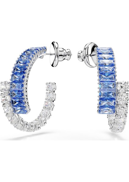 Mavi Markiz Halka Küpeler