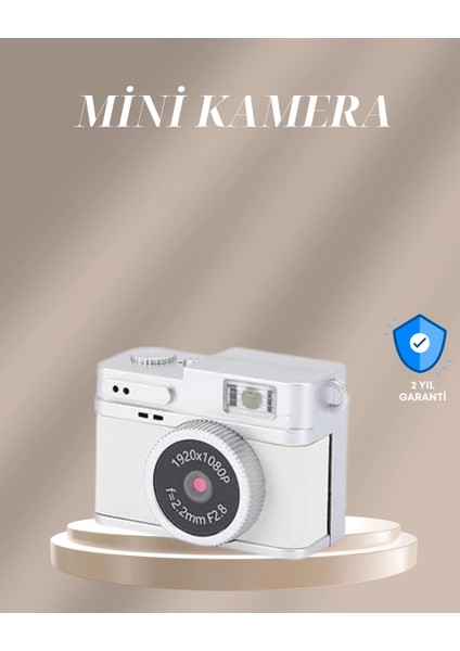 Buğz Cep Boy Vintage Dijital Kamera LED Destekli Full Hd Video