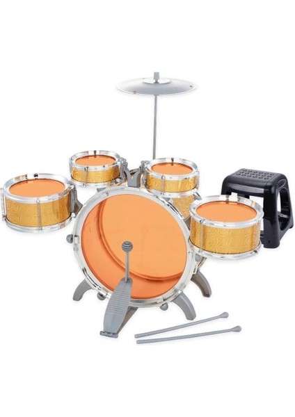 Buğz 1080080 Sunman Eccho, Davul Set - Jazz Drum / 5 Adet Davul, Zil ve Tabure / +3 Yaş modelleri