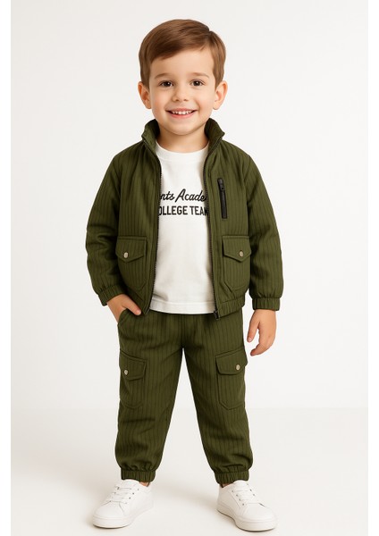 Erkek Çocuk Kapüşonlu Ceketli ve Pantolonlu 3'lü Takım fiyatları
