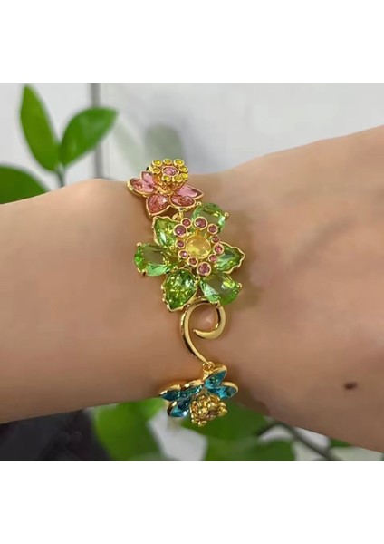 Swa Çiçek Renkli Idyllia Tarz Bileklik modelleri