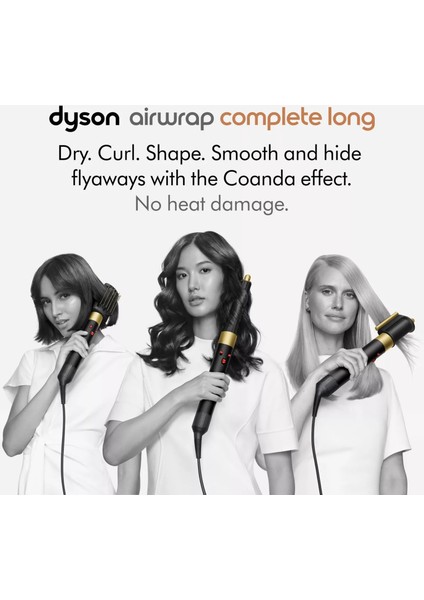 Dyson Airwrap Multi-Styler In Onyx Black And Gold İTHALATÇI GARANTİLİ modelleri