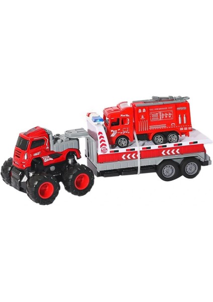 Buğz KLX600-363 Sürtmeli Die Cast 4x4 Itfaiye Taşıyan Tır modelleri
