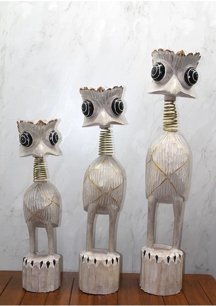 Buğz Ahşap 3'lü Deve Kuşu Seti 90 cm Trendy:7