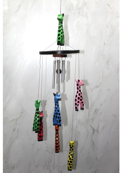 Buğz Ahşap Zürafali Rüzgar Çani Sayang:3