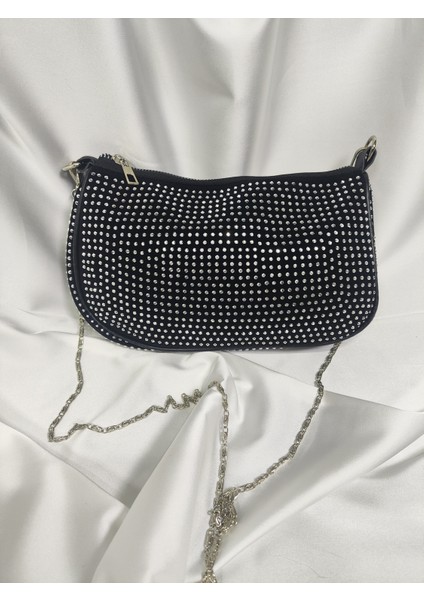 Klasik Taşlı Omuz Çantası