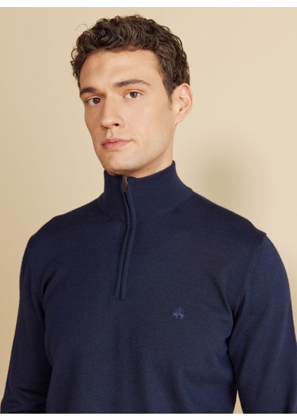 Bato Yaka Standart Lacivert Erkek Kazak BBFW25MKL028 fırsatları