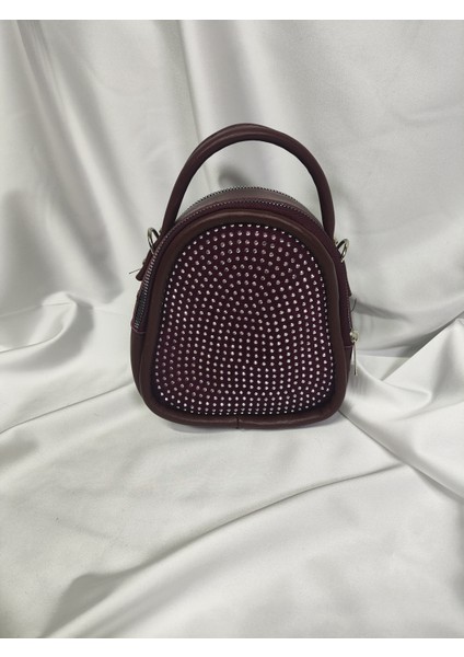 Modern Taşlı Omuz Çantası