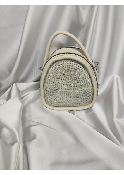 Modern Taşlı Omuz Çantası