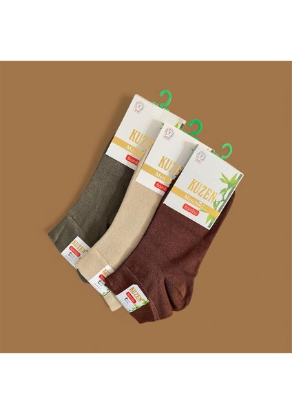 Bambu Erkek Yarım Konç Dikişsiz Çorap 6 Lı Paket -Terletmez- Siyah-Beyaz-Kahve-Lacivert-Bej-Yeşil fiyatları