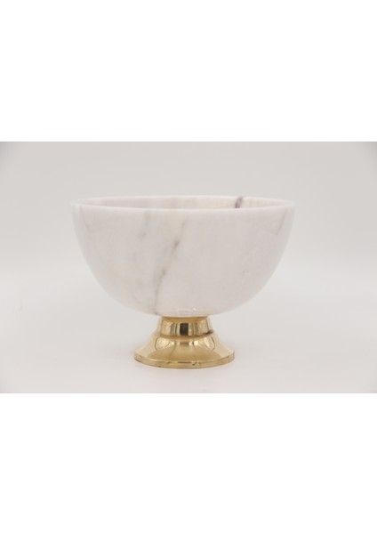 El Yapımı Dekoratıf Mermer Taşlı Bronz Desenli Kase fırsatları