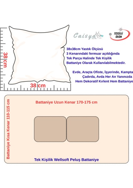 Yılbaşı Hediyesi Nakışlı Punch Efekt Baskılı Tv Battaniye Olabilen Dekoratif Yastık 2in1 Battaniye modelleri