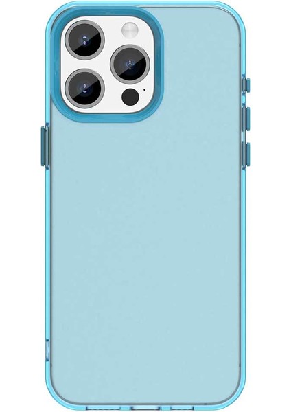 Iphone 15 Pro Max Uyumlu Kılıf Sararmaz Leke Tutmaz Buzlu Mat Renkli Soft Transparan Silikon Kapak