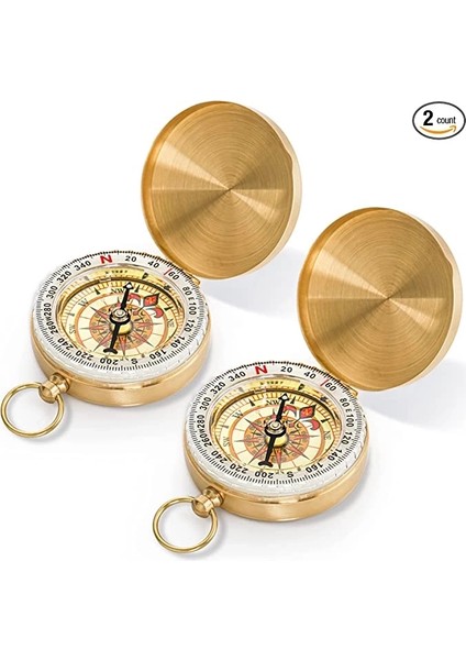 Buğz Yuvarlak Sarı Metal Kasa Su Geçirmez Fosforlu Dayanıklı Pusula G50 modelleri