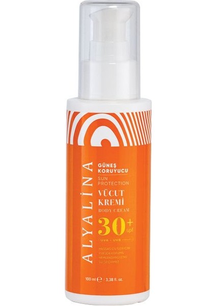 ALYALİNA Güneş Koruyucu Vücut Kremi 30 SPF 100 ml