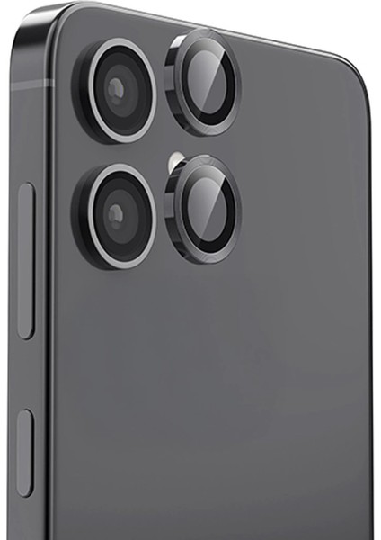 Buğz Samsung Galaxy A06 Raze Metal Kamera Lens - Siyah