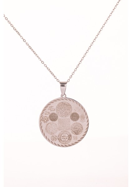 Gümüş Renk Titanyum Kaplama Çelik Kolye Paslanmaz Zincir Kararmaz, Paslanmaz Dayanıklı