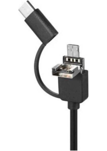 Buğz Endoskop Yılan Video Kamera Led’li 5 Metre 7 mm Sert Kablo Yüksek Kaliteli Stereo