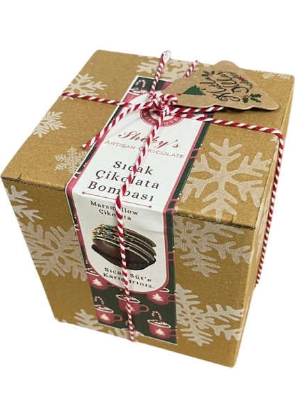 Sıcak Çikolata Bombası 4’lü (Marshmallow’lu Sütlü Çikolata)