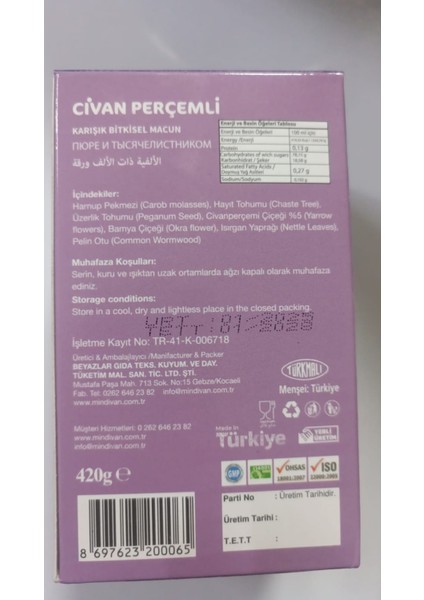 Civan Perçemli Macun 420G fiyatları