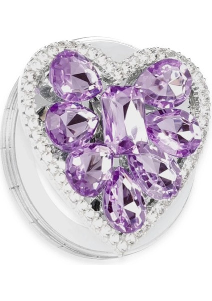 Buğz Kickstand Taşlı Magsafe Stand - Mor