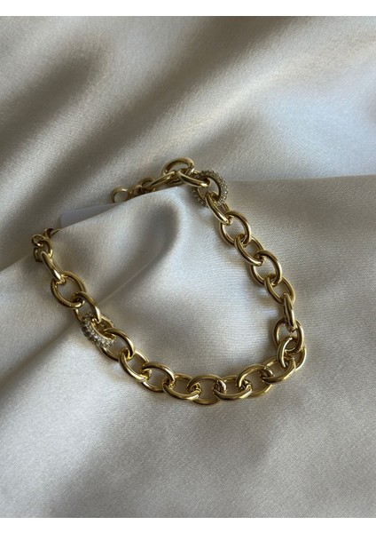 14K Renginde Çelik Bileklik