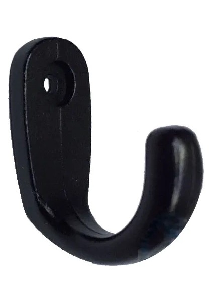 Buğz Büyük Tekli Fincan Askı, Dekor Askısı - Siyah, 100 Adet, 12X23X30 mm