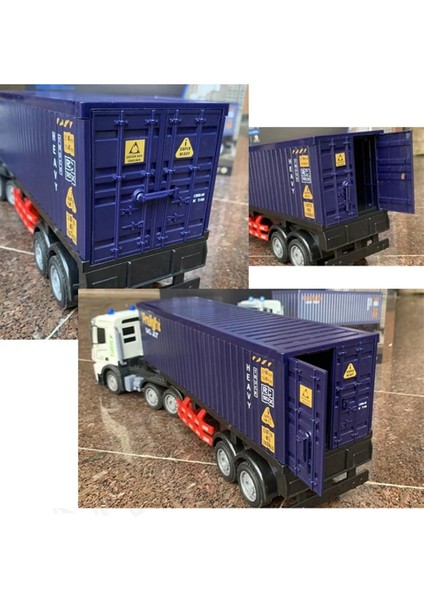 Özel Çantalı 2.4ghz Uzaktan Kumandalı 1:12 Ölçek Işıklı ve Sesli Konteynerlı Tır - Şarjlı Dorseli Tir modelleri