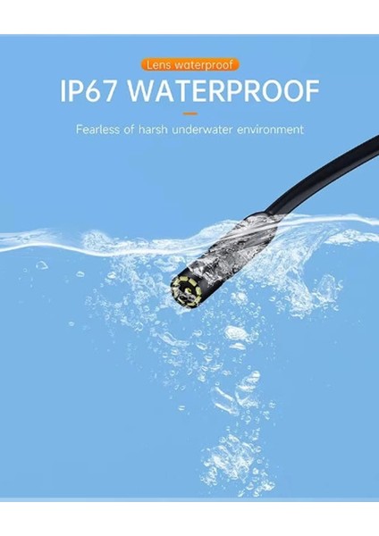 Buğz Endoskop Yılan Video Kamera Ios ve Android Uyumlu Led’li 10 Metre 8 mm Sert Kablo 2mp fırsatları