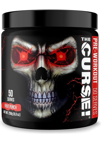 Sports The Curse! Preworkout Caffeine Beta-Alanine Creatine L-Citrulline Boost Energy Strength & Focus
