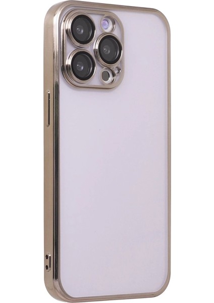 Iphone 13 Pro Kılıf Razer Lensli Silikon - Gold modelleri