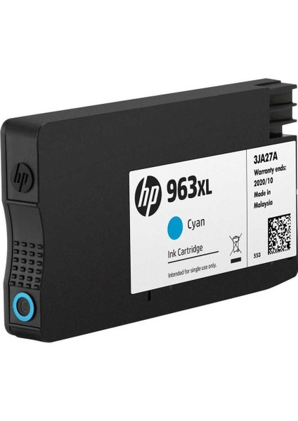 963XL-3JA27AE Mavi Yüksek Kapasiteli Orijinal Kartuş fiyatları
