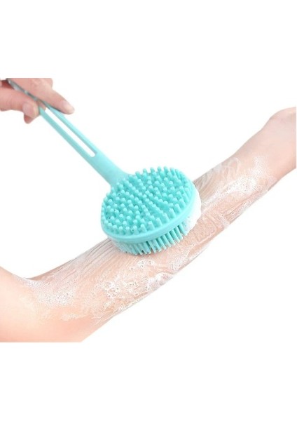 Çift Taraflı Silikon Uzun Saplı Banyo Fırçası CM-331 fırsatları