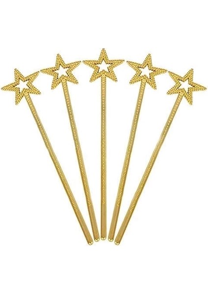Buğz Altın Renk Yıldız Peri Asası Peri Değneği 34 cm 1 Adet