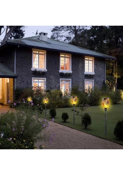 Buğz Alev Efektli Solar Bahçe Lambası (51 Cm) modelleri