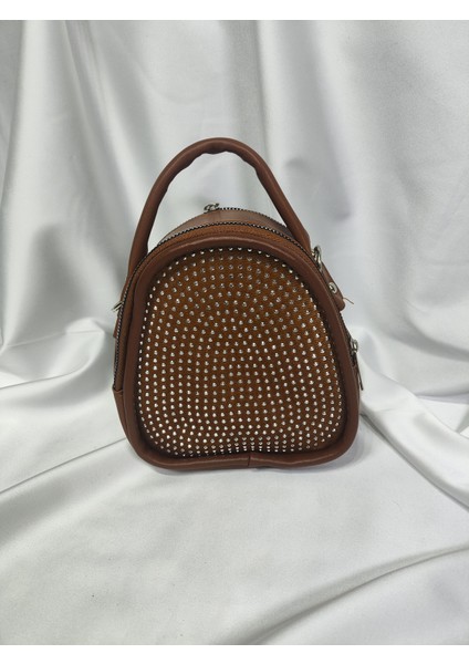 Modern Taşlı Omuz Çantası