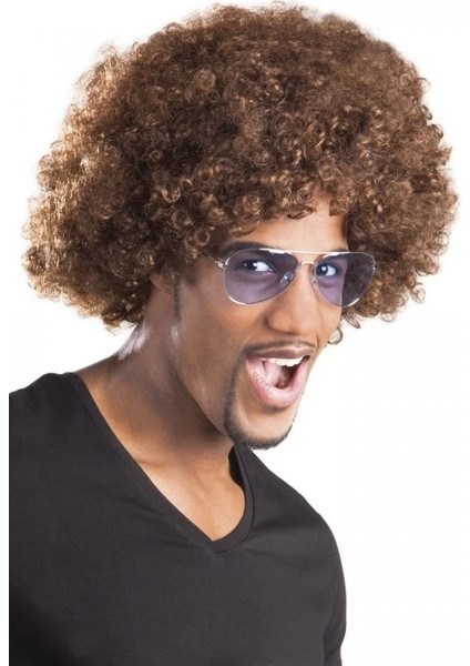 Buğz Kahve Renk Kıvırcık Afro Bonus Peruk fiyatları