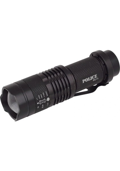 Buğz Police Pc-11 Power Led+Zoom Kalem Pilli El Feneri fırsatları