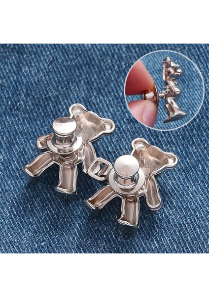 Pantolon Beli Daraltma Aparatı, Broş, Ayıcık Kemer , Gümüş Renk Ayıcık Bel Daraltma Çıtçıtı, Dayanıklı Demir Çıtçıt, Kot Pantolon Daraltma Aparatı, Kadın fırsatları